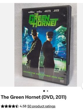#2391** The Green Hornet DVD - Black & Green Cover